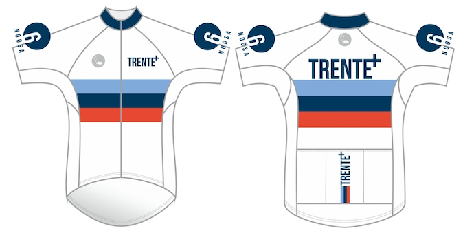 Trente+ LUCEO cycling jersey - white