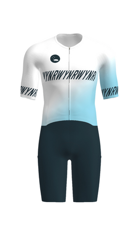 MEN'S - WYNR 2025 Blue Hi Velocity X Sleeved Triathlon Suit